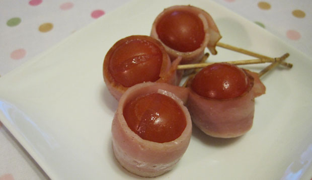 Bacon-wrapped-cherry-tomato - Japanese recipe Japanese cuisine